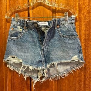 Denim shorts by Zara size 4 US runs small